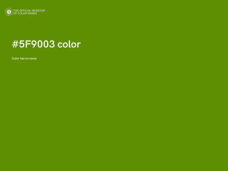 #5F9003 color image