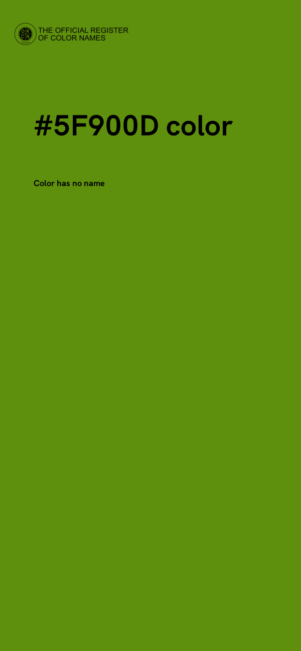 #5F900D color image