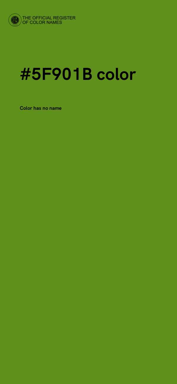 #5F901B color image