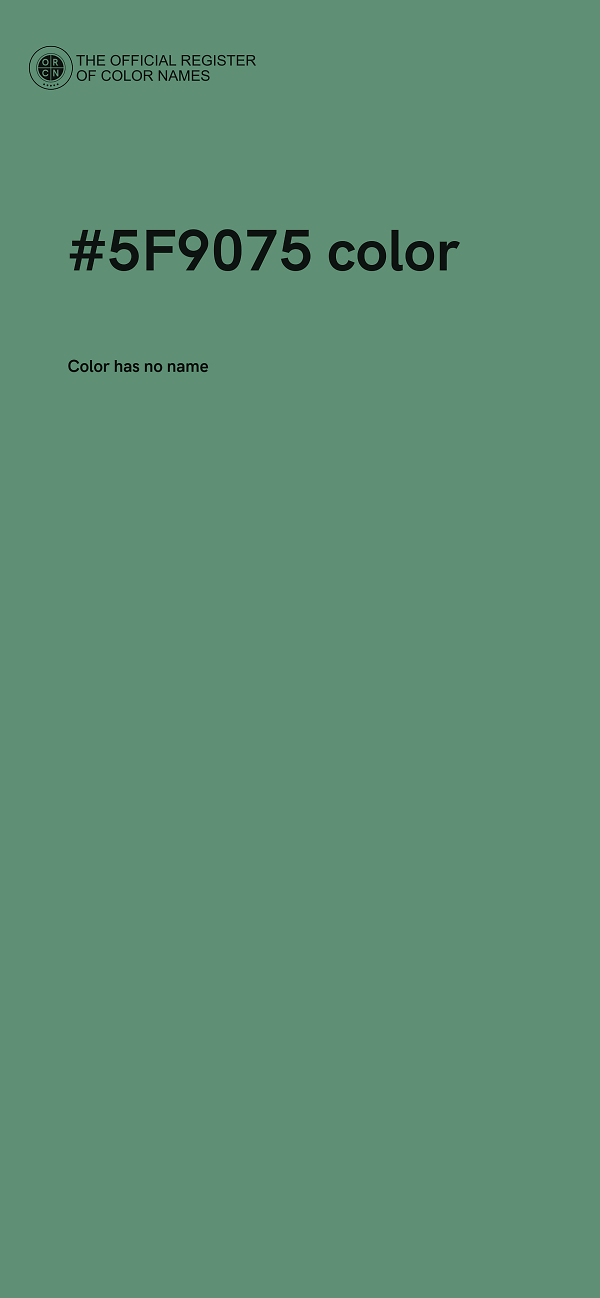 #5F9075 color image