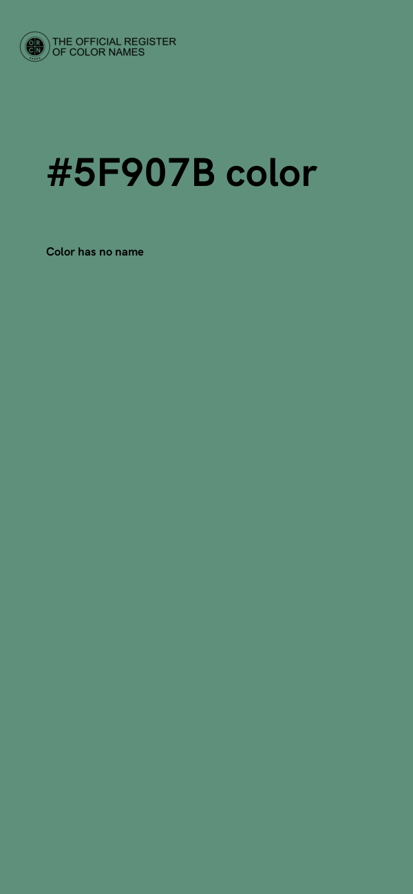 #5F907B color image