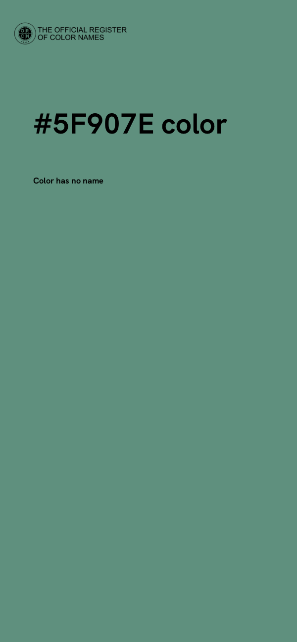 #5F907E color image
