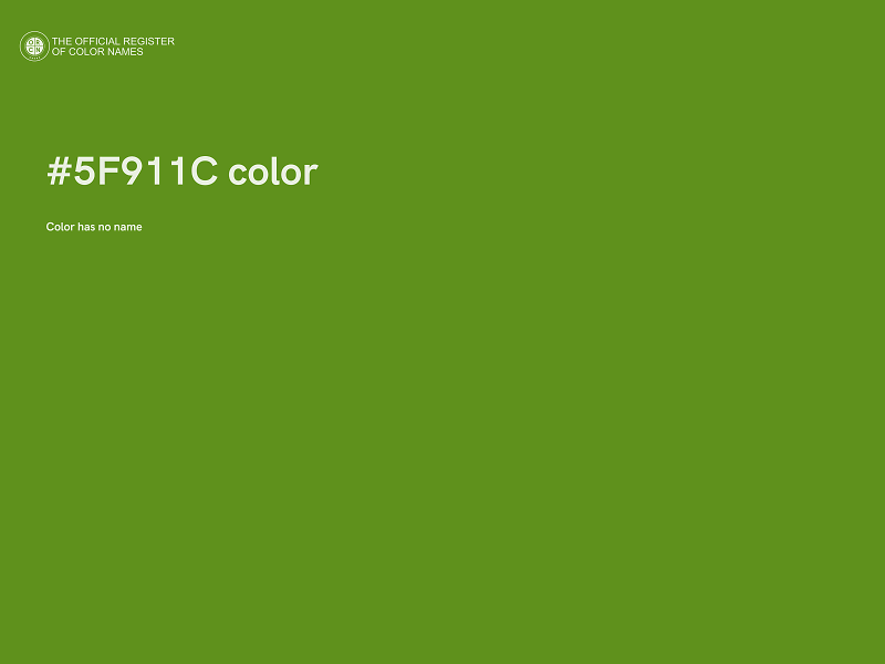 #5F911C color image