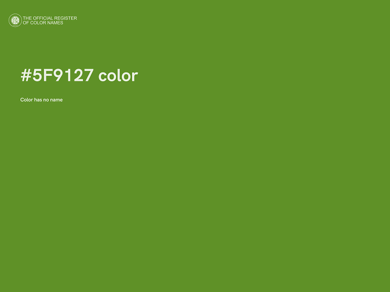 #5F9127 color image