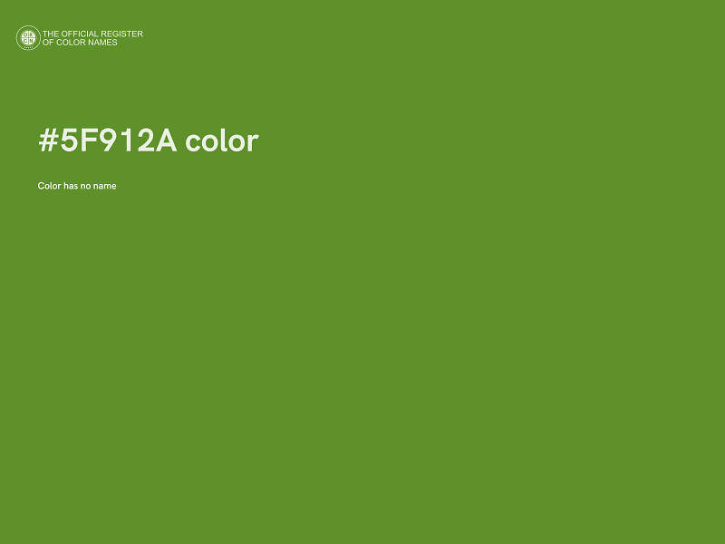 #5F912A color image