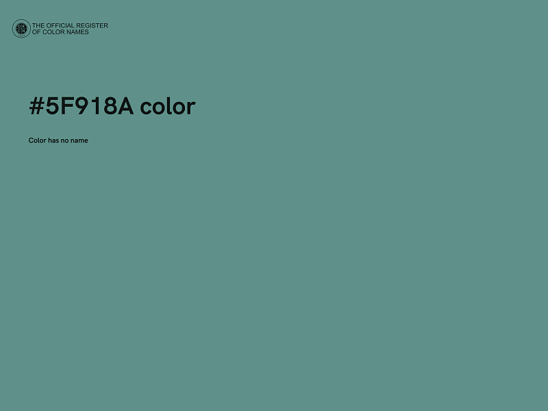 #5F918A color image