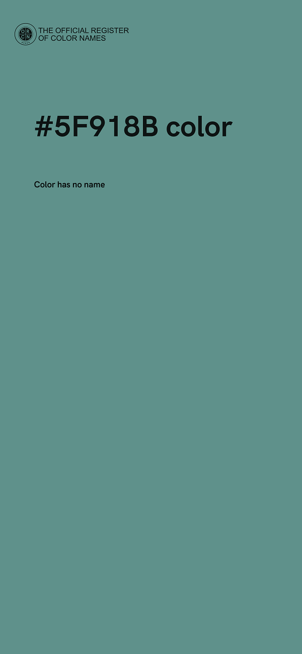 #5F918B color image