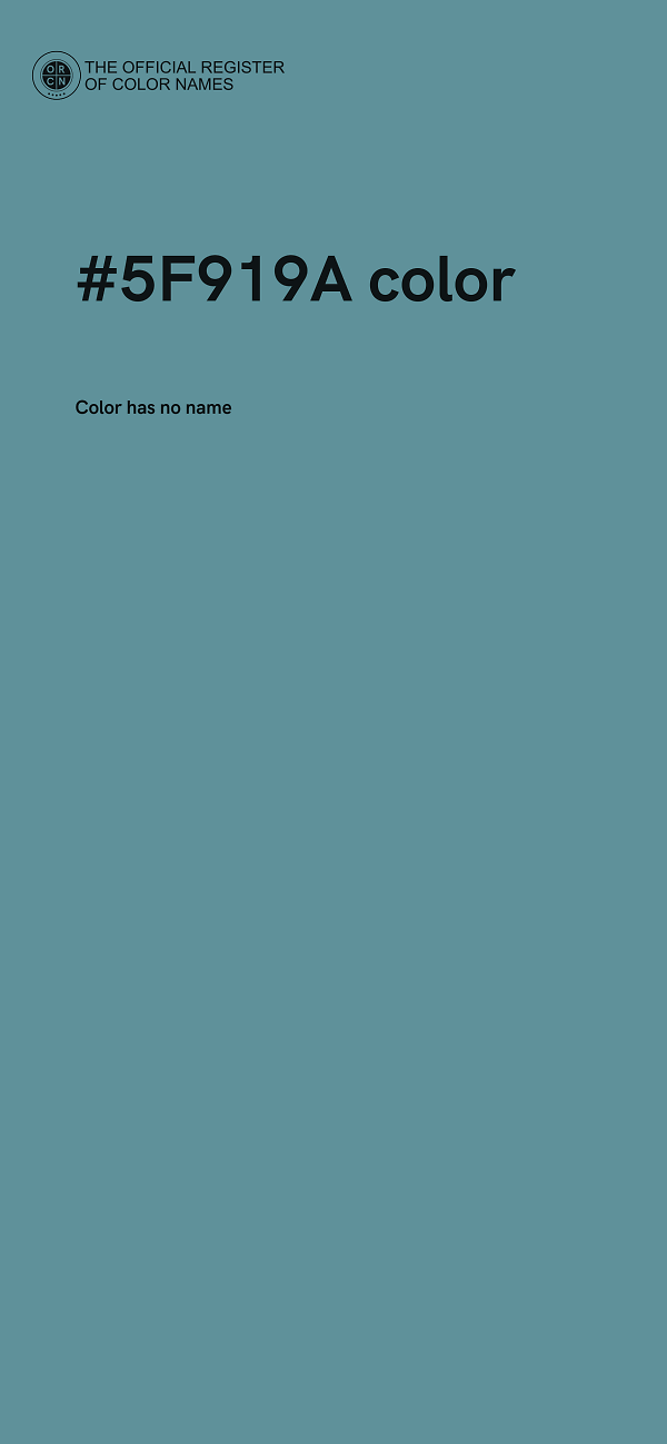 #5F919A color image