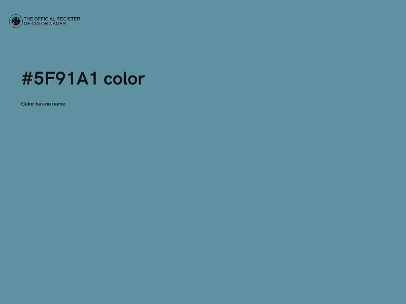 #5F91A1 color image