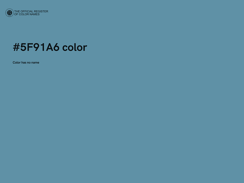#5F91A6 color image