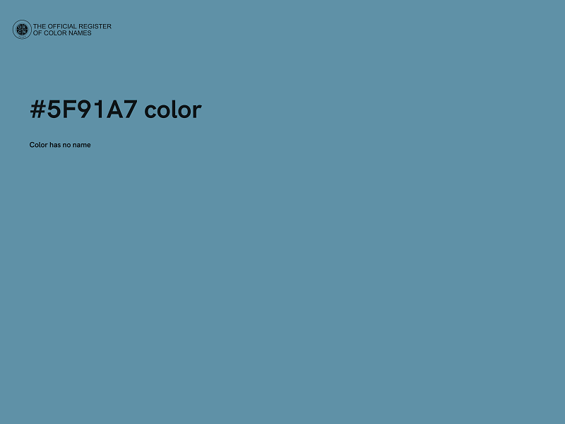 #5F91A7 color image