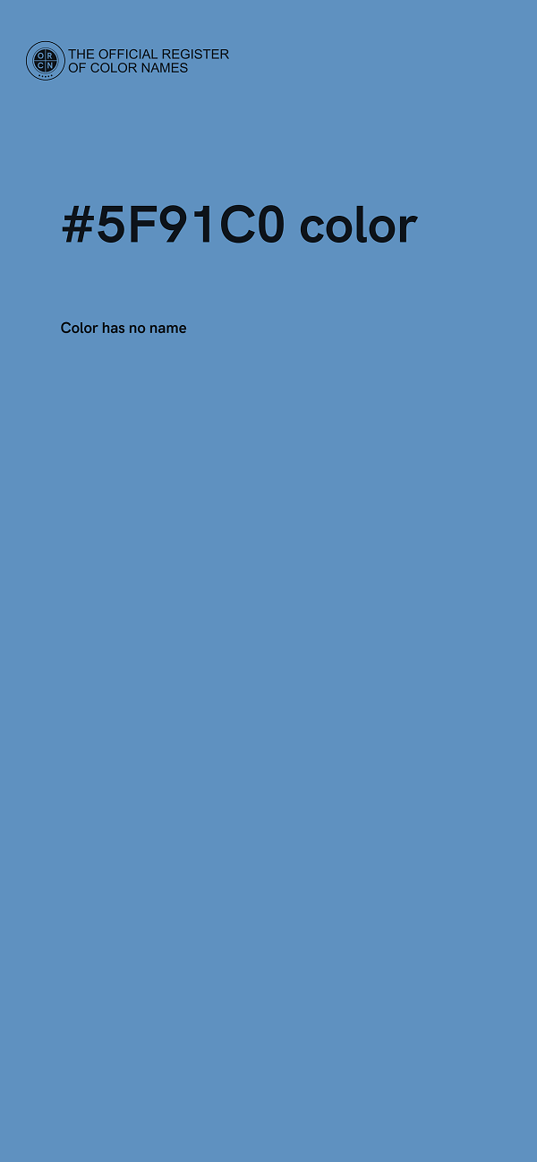 #5F91C0 color image