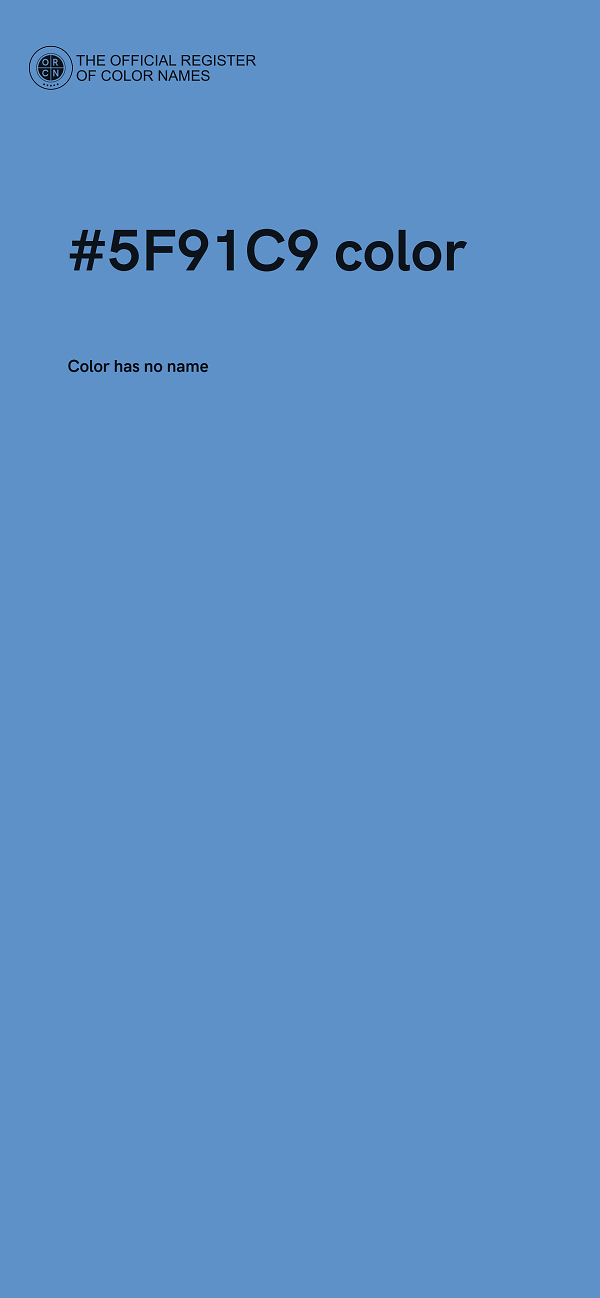 #5F91C9 color image