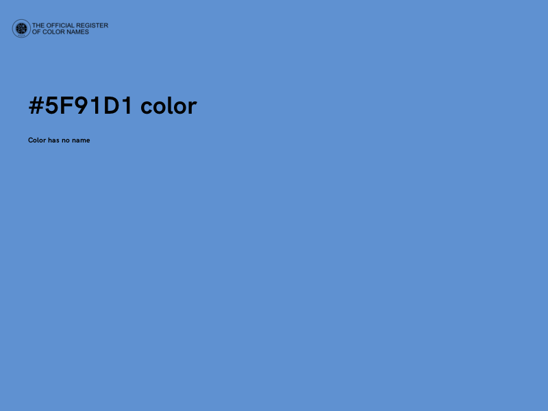 #5F91D1 color image