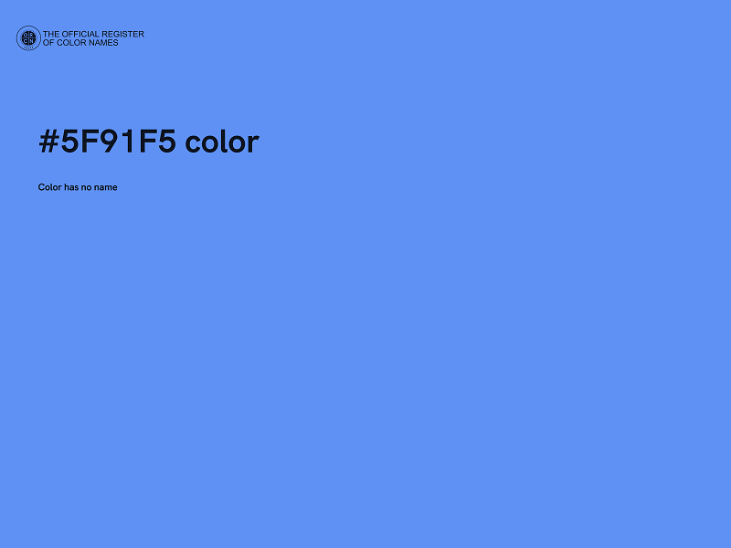 #5F91F5 color image