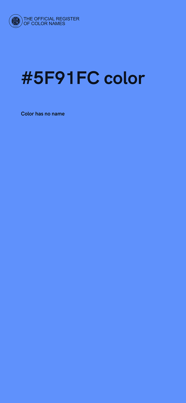 #5F91FC color image