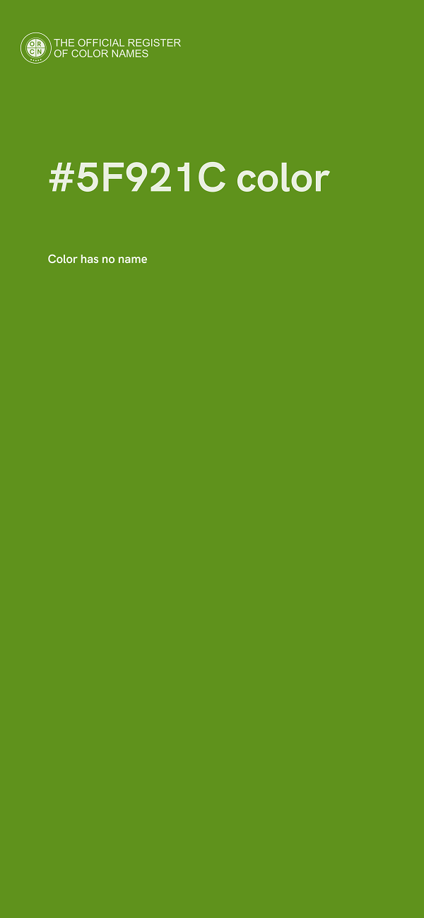 #5F921C color image