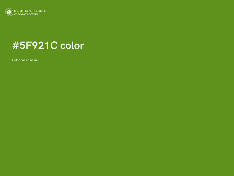#5F921C color image