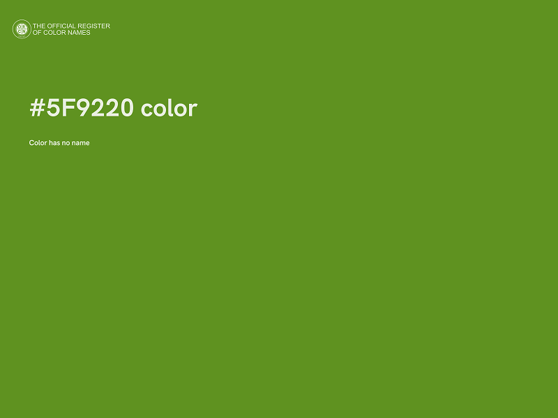 #5F9220 color image