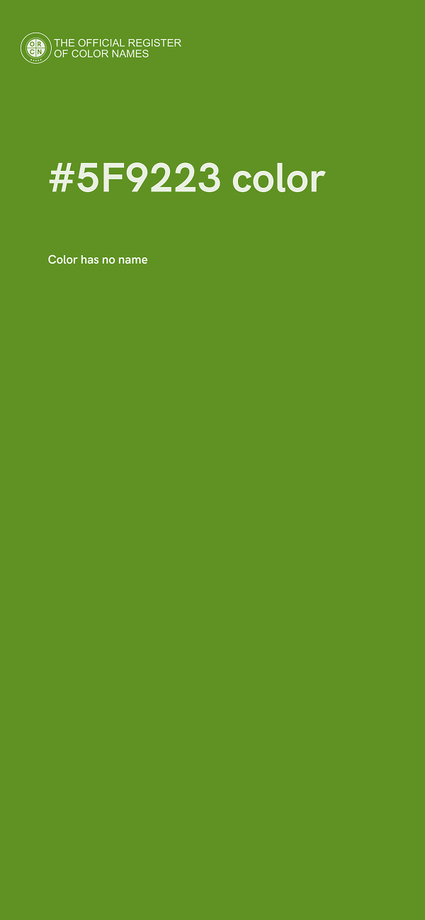 #5F9223 color image