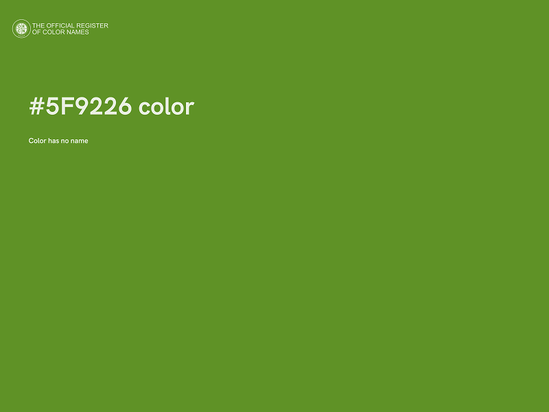 #5F9226 color image