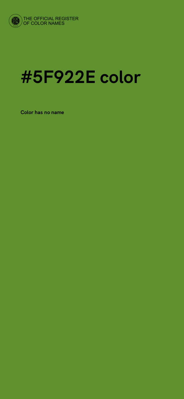 #5F922E color image