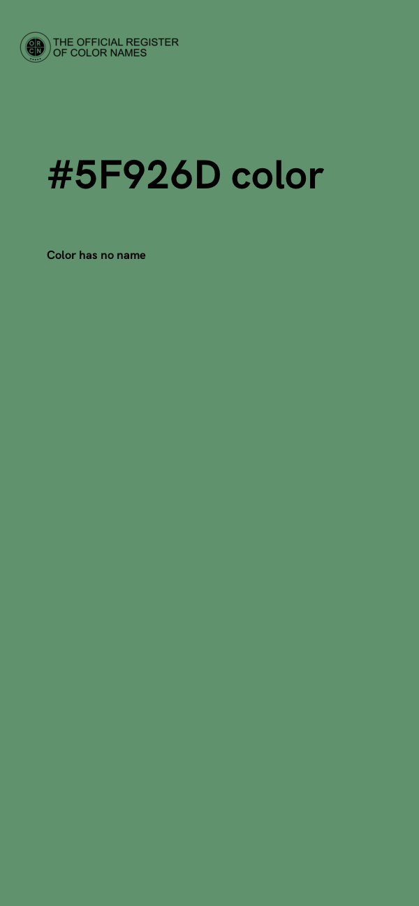 #5F926D color image