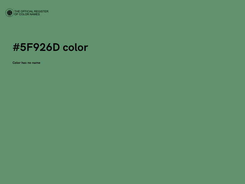 #5F926D color image