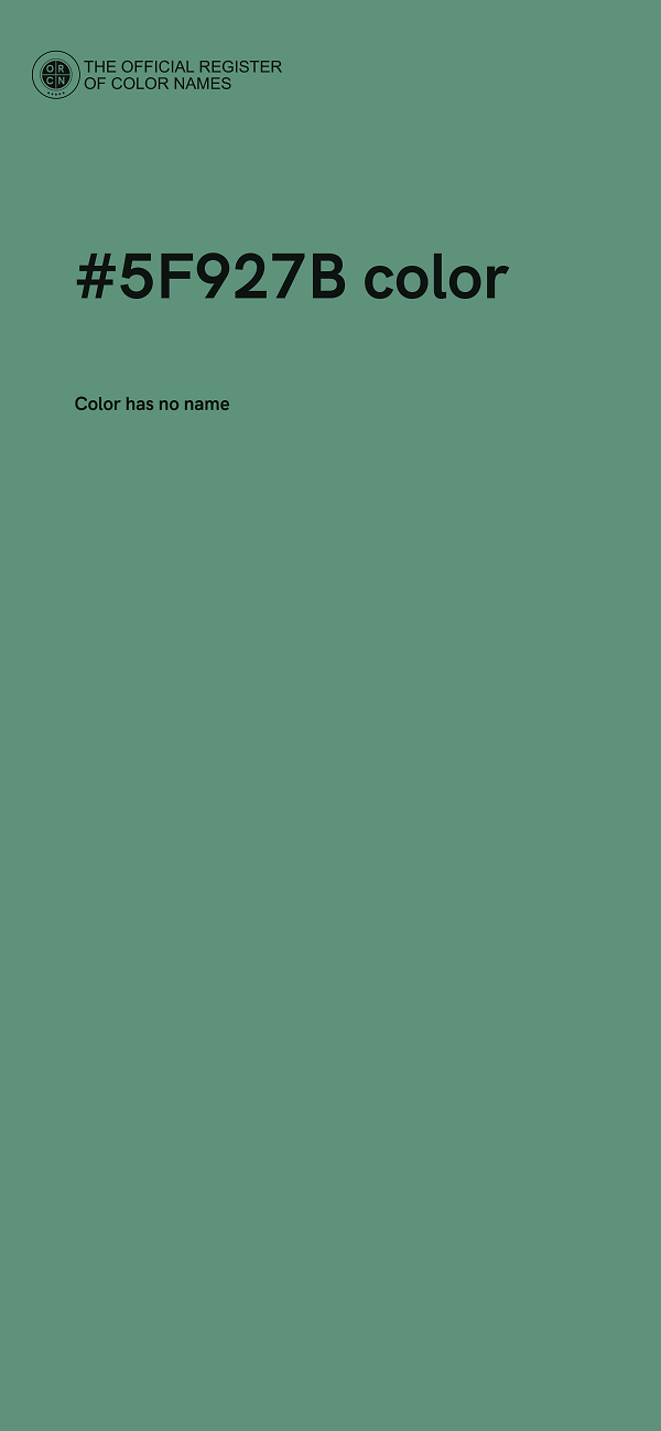 #5F927B color image