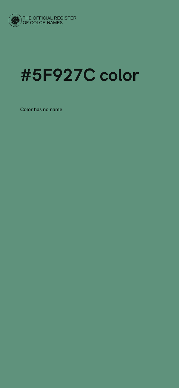 #5F927C color image