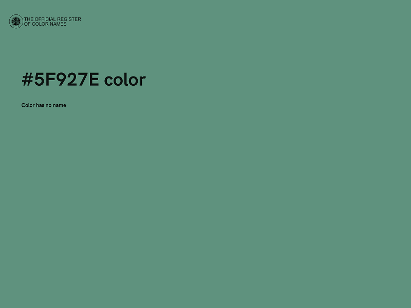 #5F927E color image