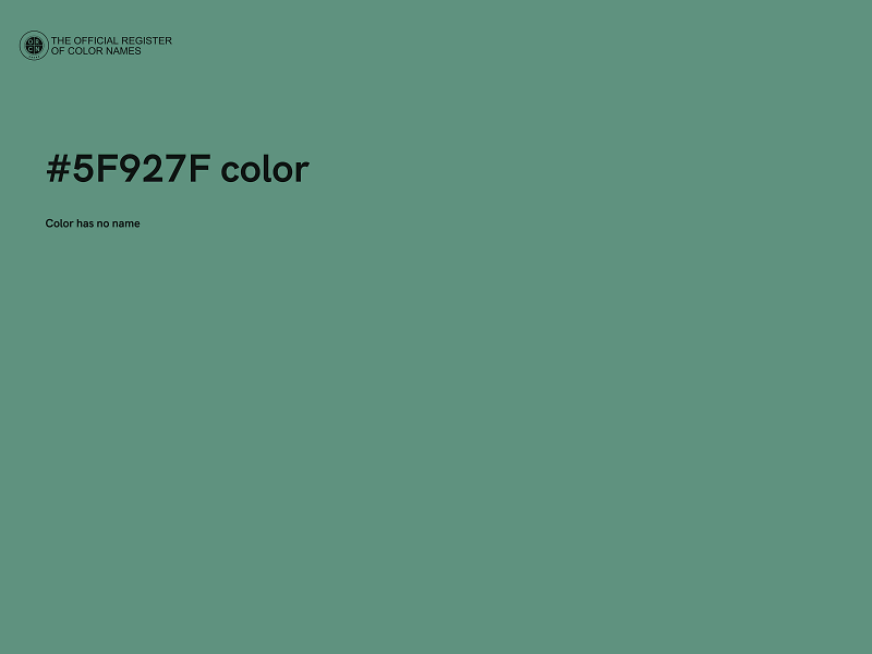 #5F927F color image