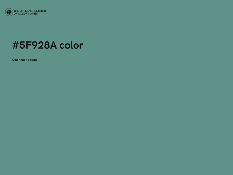 #5F928A color image