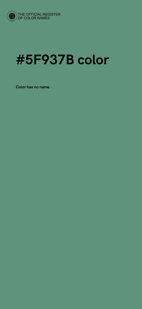 #5F937B color image