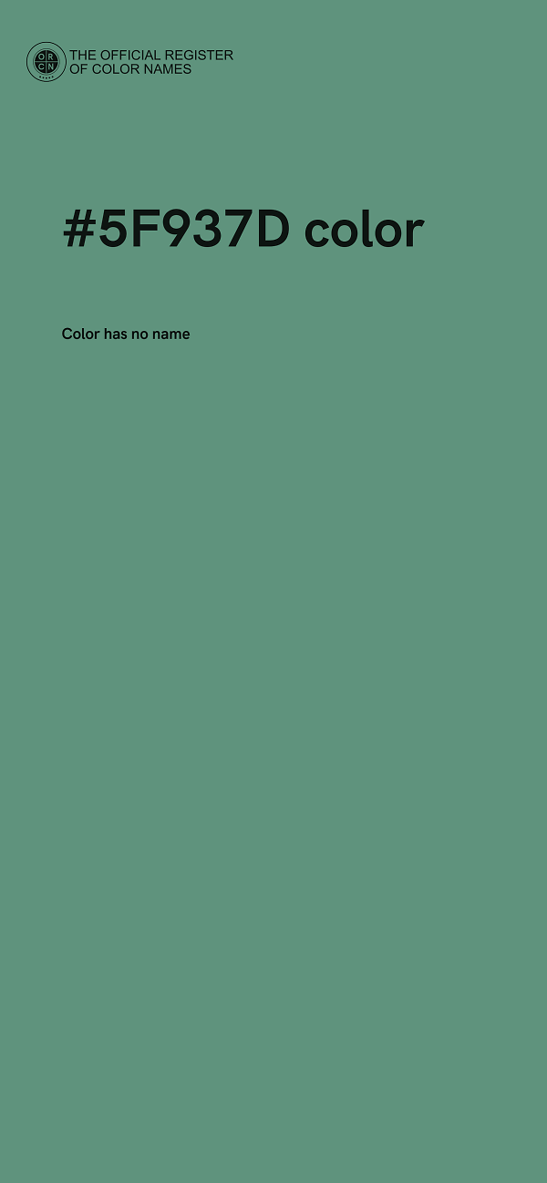 #5F937D color image