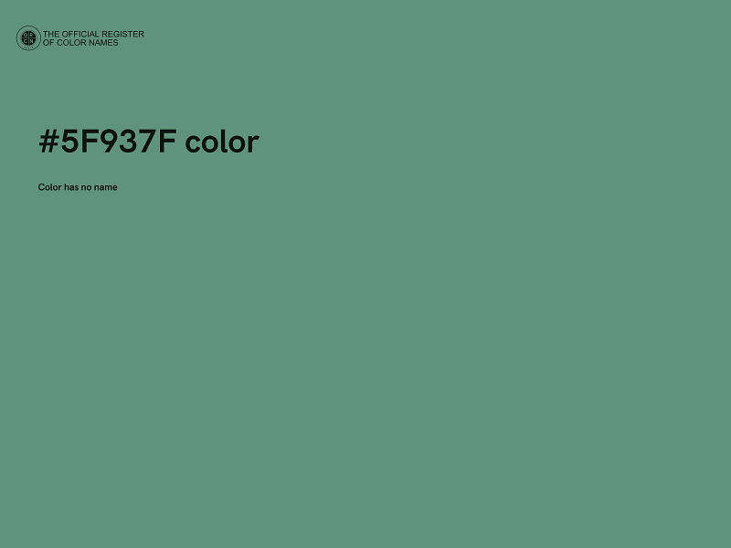 #5F937F color image