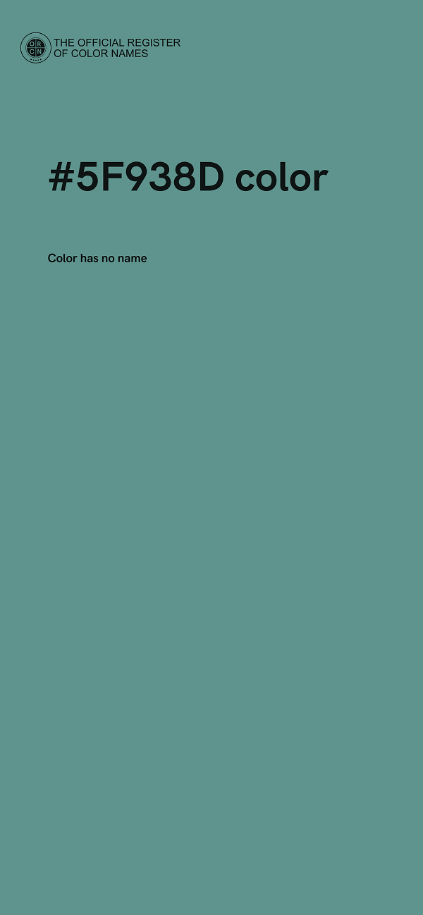 #5F938D color image