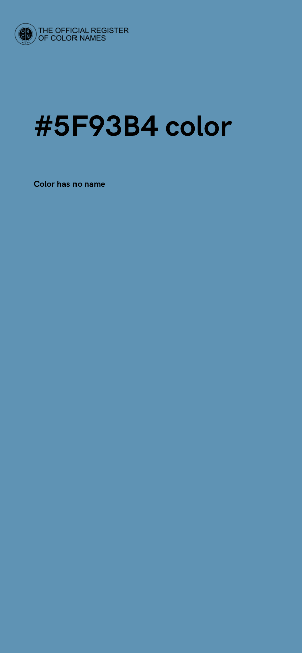 #5F93B4 color image