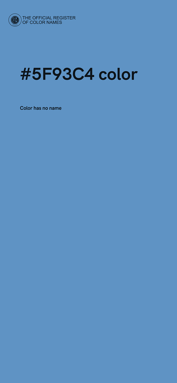 #5F93C4 color image