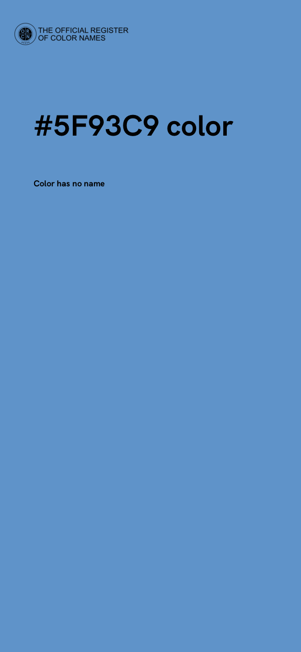 #5F93C9 color image