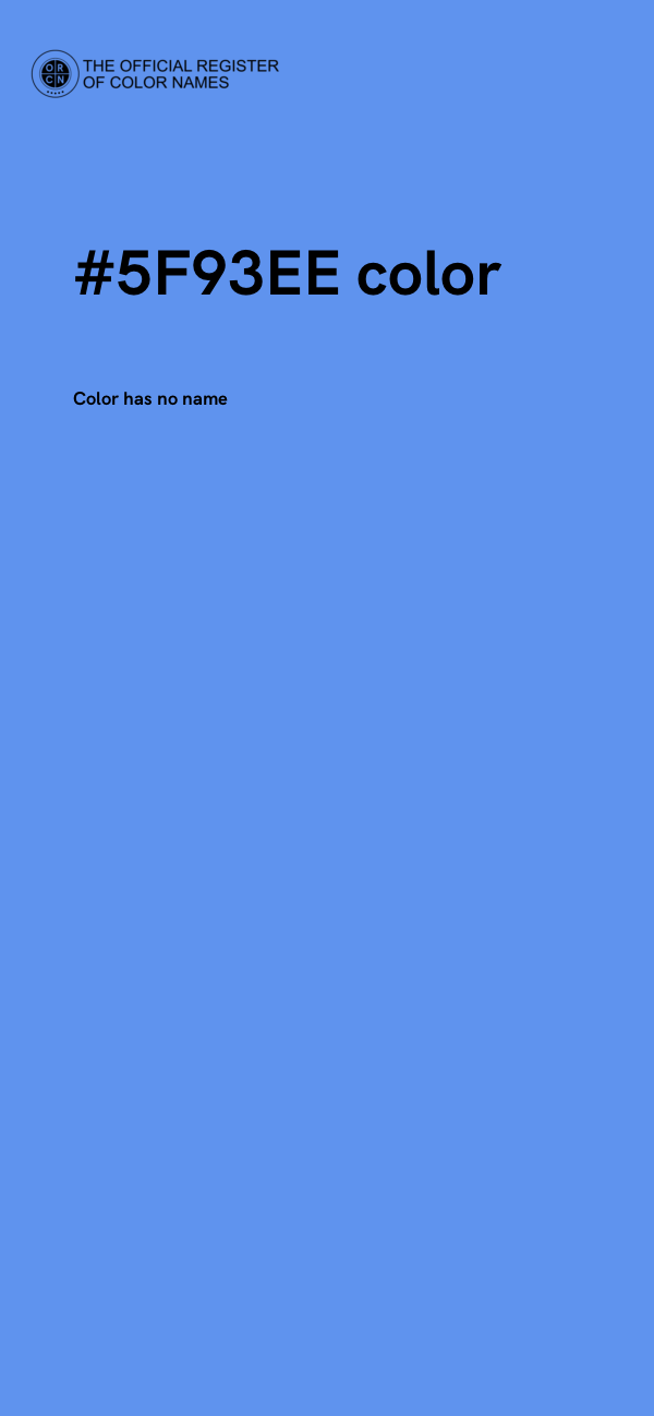 #5F93EE color image