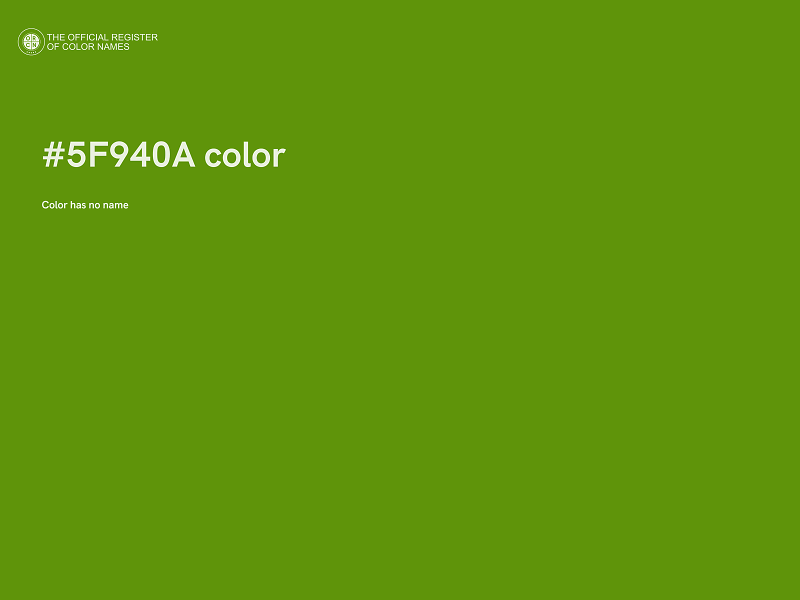 #5F940A color image