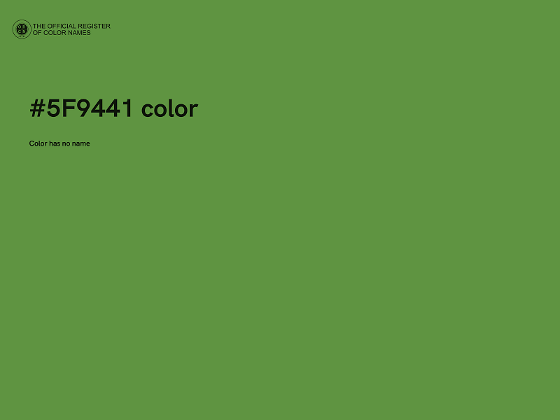 #5F9441 color image