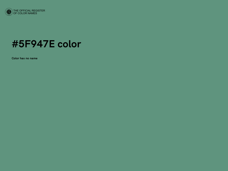 #5F947E color image