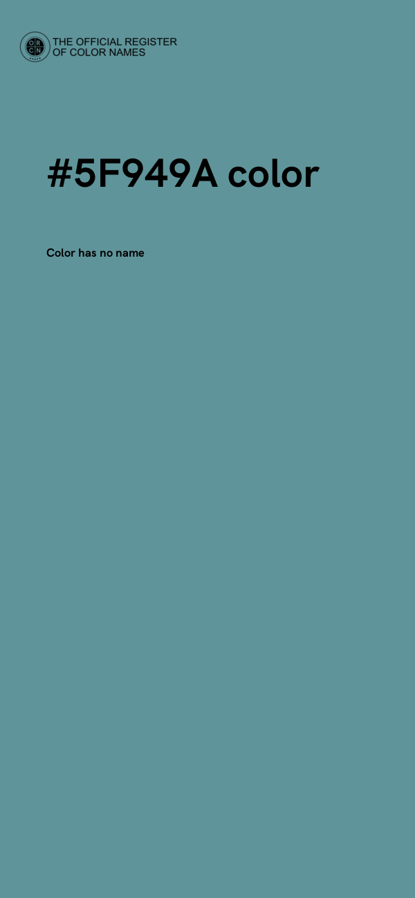 #5F949A color image
