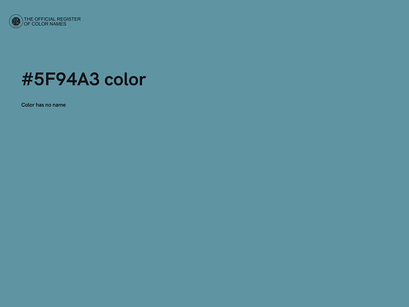 #5F94A3 color image