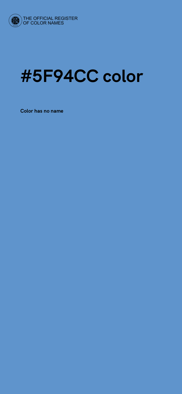 #5F94CC color image