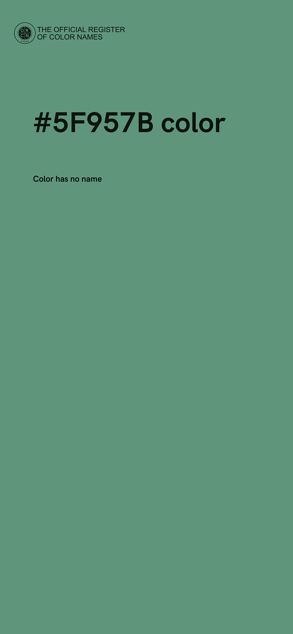#5F957B color image