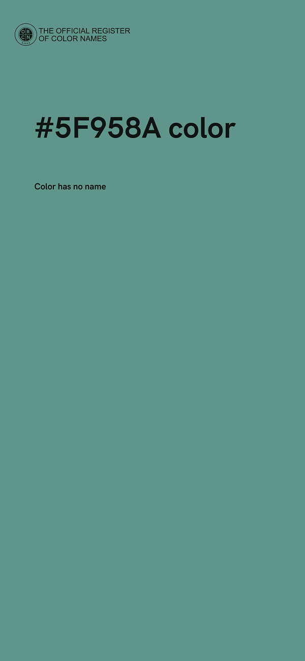 #5F958A color image