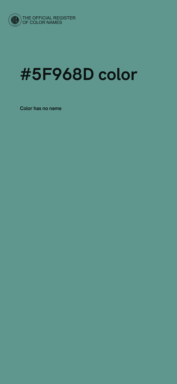 #5F968D color image